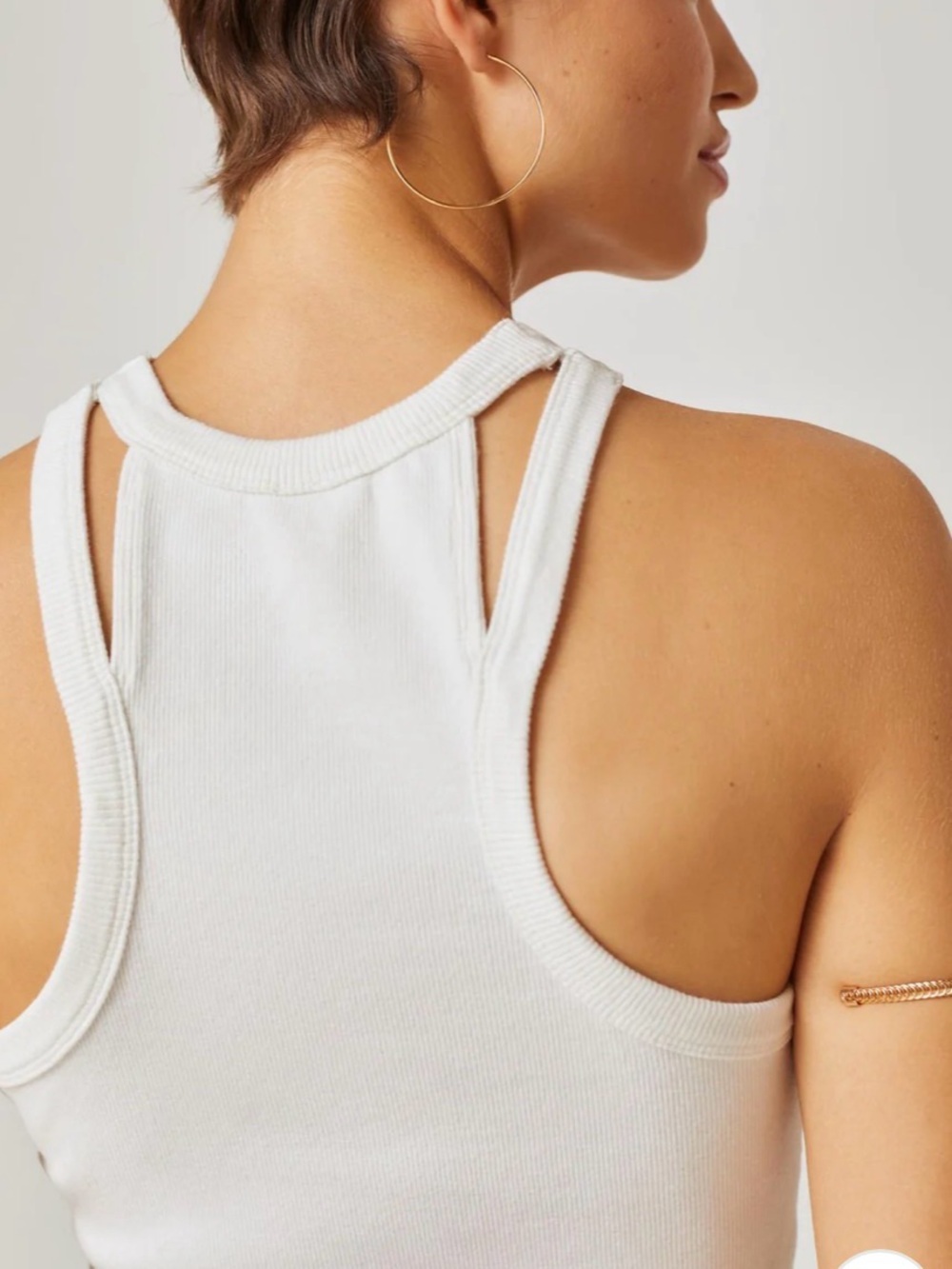 Daily Practice by Anthropologie Ribbed Tank Blouse Shirt Top size S - Picture 3 of 8